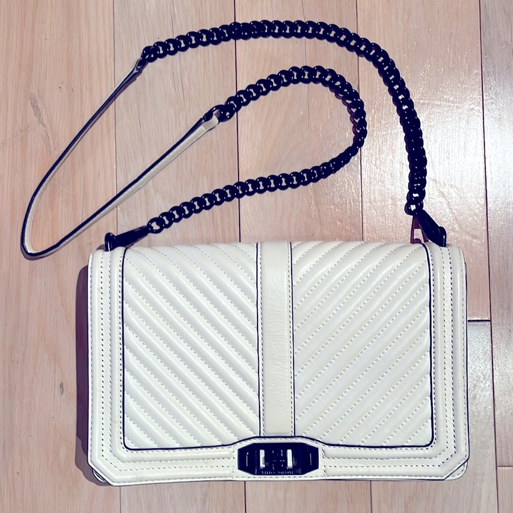 Rebecca Minkoff Love Chevron Quilted Leather Crossbody Bag